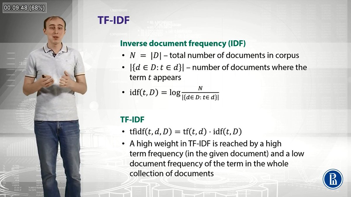 data_datum's tweet image. #TF-IDF #NLPCourse #Coursera