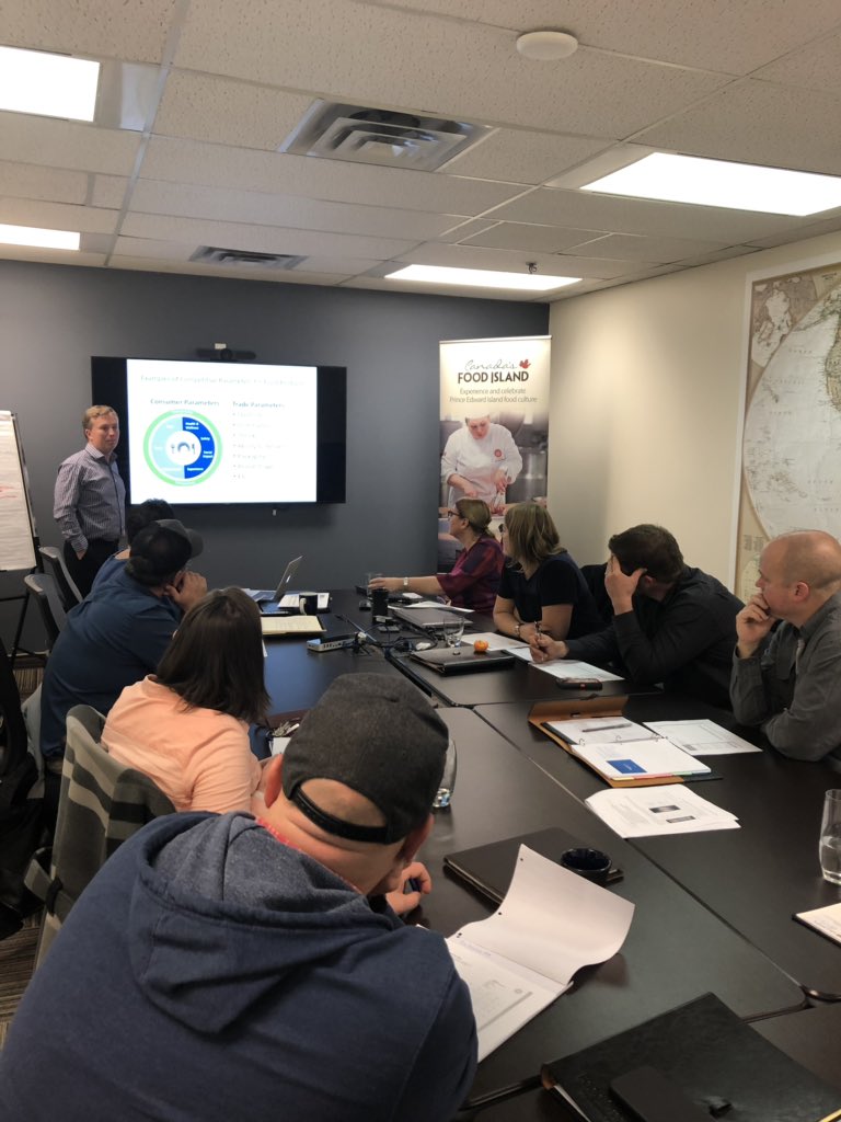 FoodIslandPEI's tweet photo. Our Food Propel companies are joining us today to learn more about strengthening your unique selling points with our friend @DanaMcCauley! #FoodPropel https://t.co/QNcVS55Swv