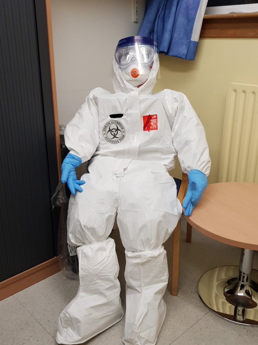 AAdamA15's tweet image. @NHSLanarkshire Well done ward 2! Meet Mr Greatix AKA Hemorrhagic Harry. 😷