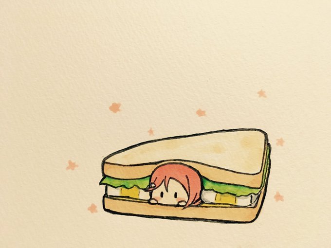 「女の子 サンドイッチ」のTwitter画像/イラスト(古い順)
