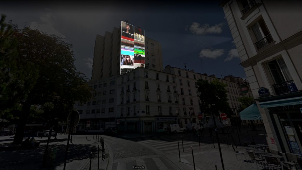 Bit20Paris's tweet image. °CORRUPT.VIDEO PLACE DE LA REUNION° A partir de ce soir 20h sur la place de la Réunion (#Paris20è) sera visible l'installation #insitu "Corrupt.video" de Martial Geoffre-Rouland et Benjamin Gaulon. Vernissage demain 30 nov à 20h bit20.paris/la_biennale/pr…