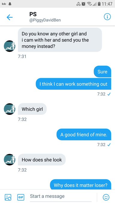 Here is the conversation uncensored. This was after he accused me of lying, but we had never spoken before<a href="/tag/findom"class="tags"><span>#findom</span></a><a href="/tag/findomme"class="tags"><span>#findomme</span></a><a href="/tag/financialdomination"class="tags"><span>#financialdomination</span></a><a href="/tag/paypig"class="tags"><span>#paypig</span></a>