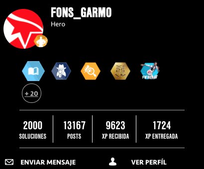fons_garmo's tweet photo. 2000 soluciones en Answers HQ @EAHelp. Gracias a todos los que me han ayudado estos años a hacerlo posible @crinrict @BluebellFlora1 @Phantoms1717 @_MaiaM_ y muchos más!! #AHQPower https://t.co/zR3AelNGoi