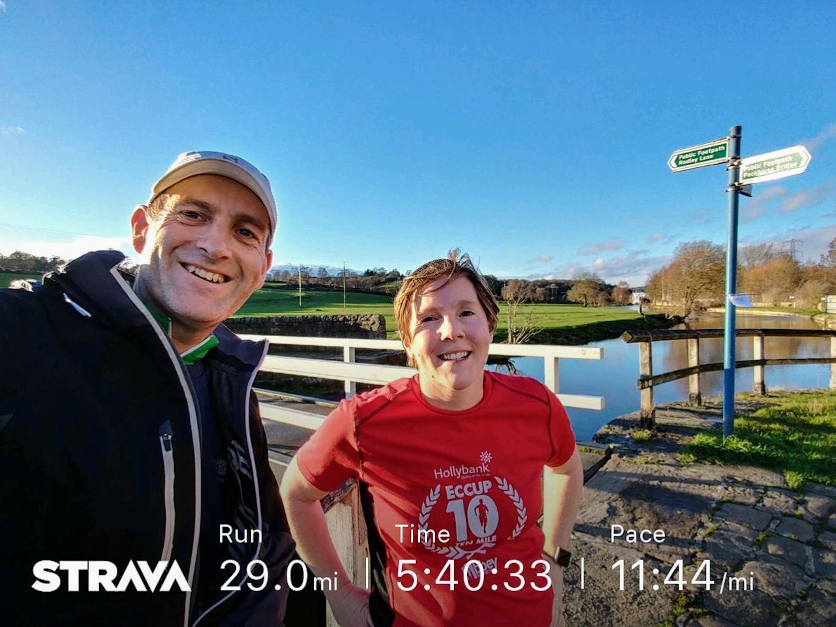 RideWozzy's tweet image. #NovPlus1 Day 29 - Oh yeah!!!, 29 run miles on the penultimate day including runs with Ellie and Daniel😊

Friday runs: 10am and 6pm from @FarsleyCelticFC finishing this 478 miles @sweatpledge - JOIN ME!!

Running for Leeds Deaf Children's Society 🙏:
justgiving.com/crowdfunding/n…
