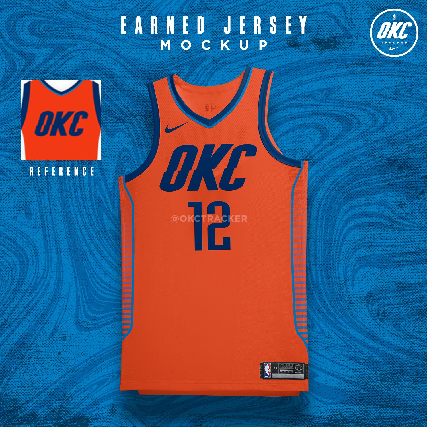 Thunder top earned jerseys