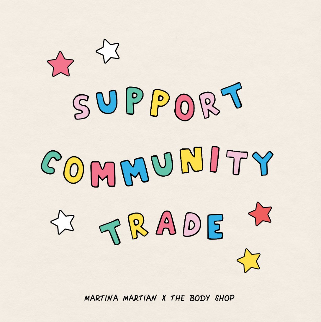 TheBodyShop's tweet photo. At The Body Shop, we believe that the world is our source of beauty. That's why we have pioneered fair trade in beauty and today we have 31 #CommunityTrade suppliers in 23 countries around the world, benefiting 25,000 people. #EnrichNotExploit https://t.co/G0T02cUepg