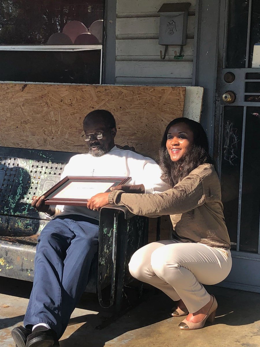 Recent UTC VEP grad, Norma Chism, owns a 501c3 nonprofit organization. 

Last week, Norma's organization was able to give a home to an elderly man in their community (Prattville, AL) who is unable to read or write. 

#Veteran #Entrepreneur #VeteranStrong