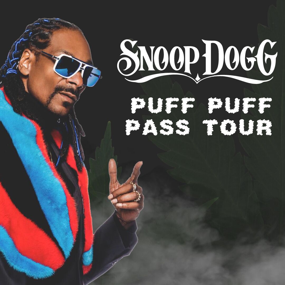This show is ONE week away! Don't Puff Puff Pass on this tour, take advantage of our BOGO offer and get your tickets today! Type PUFF in the Offer Code box and click Unlock icon to activate. bit.ly/SnoopDoggRVA #snoopdogg #puffpuffpasstour #rva <a href="/SnoopDogg/">Snoop Dogg</a>
