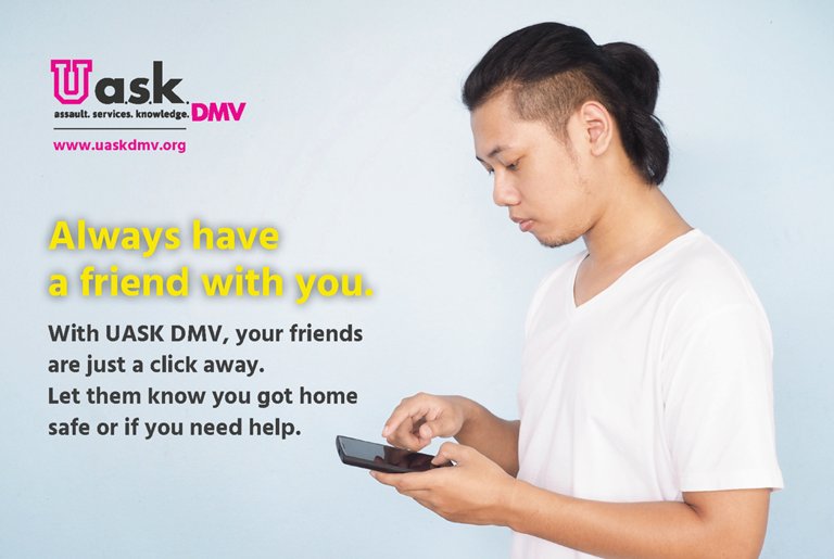 UASKDMV's tweet photo. Partying with your friends before finals season kicks in? Let them know you got home safe with #UASKDMV! Download today in the App Store or Google Play. https://t.co/Ak1lj1aCaF https://t.co/4eHulvUBys