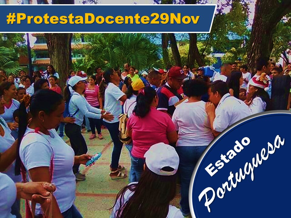 dccolectivo's tweet photo. #ProtestaDocente29Nov Estado #Portuguesa https://t.co/0IMa2EVOrJ