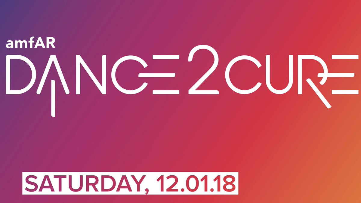 amfAR's tweet photo. Do you have your tickets? This Saturday, December 1st, #amfAR will host a kickoff to our #Dance2Cure dance challenge.
Join us in Hollywood, where weโll make history in the fight against #AIDS. To buy your tickets today visit https://t.co/kEaZpg7w6h https://t.co/NYg6kqhnNi