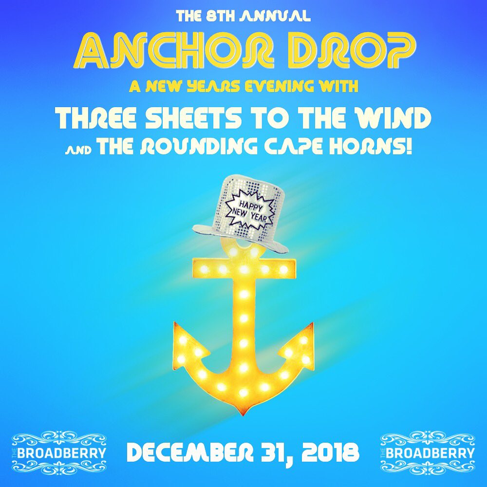 RVA! New Years Eve tickets are on sale now! Get ‘em quick! #nye #party #yachtrock #anchordrop #roundingcapehorns