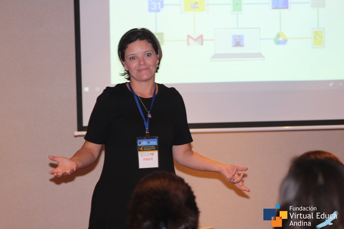 vea_fun's tweet photo. María Alejandra Cruz, Fundadora de Edulink Perú, Partner de Google for Education y en representación de HP, realizó el Taller: “Rediseñando el proceso de enseñanza aprendizaje”. https://t.co/2yijh6ZlKH