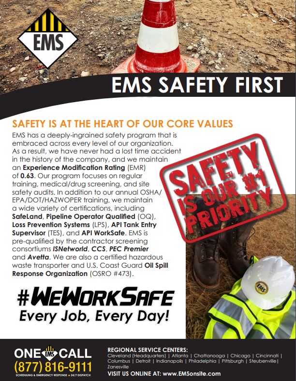 EMSONECALL's tweet photo. WHAT IS THE EMS DIFFERENCE? Check out our 10 key differentiators to see what truly sets us apart from the rest. Got an upcoming project or need us in an emergency? Call our 24/7 "ONE CALL" Dispatch at 877-816-9111 and get to know #TheEMSDifference. https://t.co/6zKz9MveEa https://t.co/cstb0pz3xS