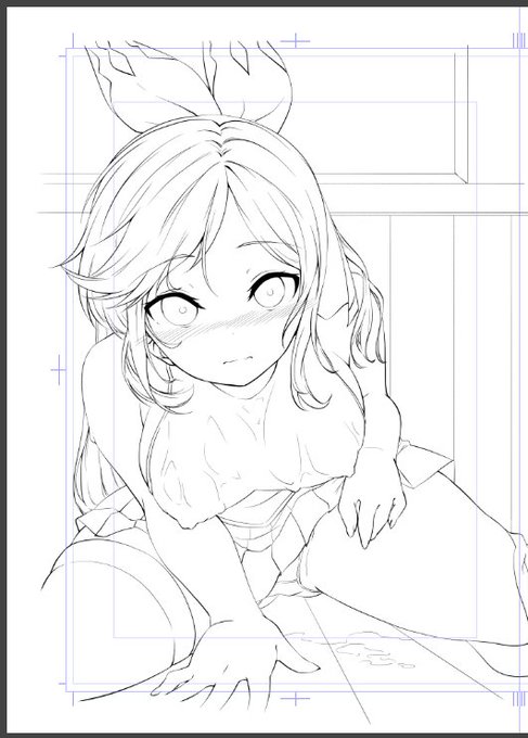 とりあえず線画まで! 