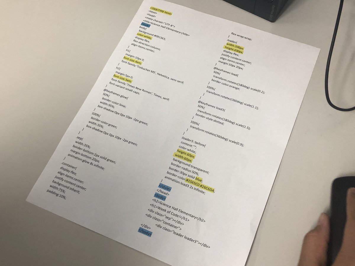 Y’all—Mrs. Gries has her <a href="/sciencehallsuns/">Science Hall ES</a> coding this week with the help of guest speakers in the field! You should’ve seen how proud they were to show off their new learning today in Technology Specials!! #SHESshinesbright #aimingforthesun