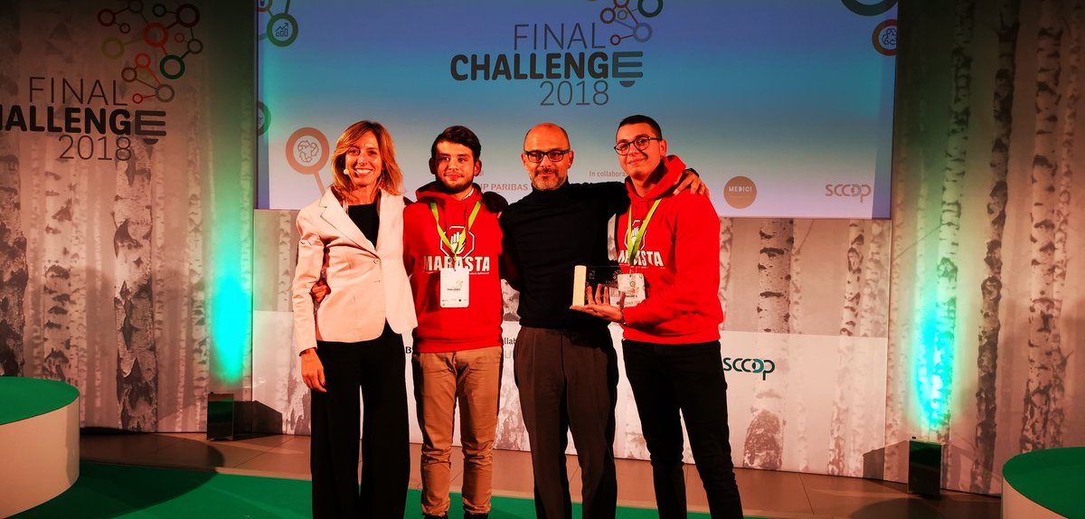 lucaviscardi's tweet image. Ecco i vincitori del Challenge 2018,   mabasta 
#finalchallenge #OpenFab #call4ideas @BNPPCardifIT @InsuranceUP_