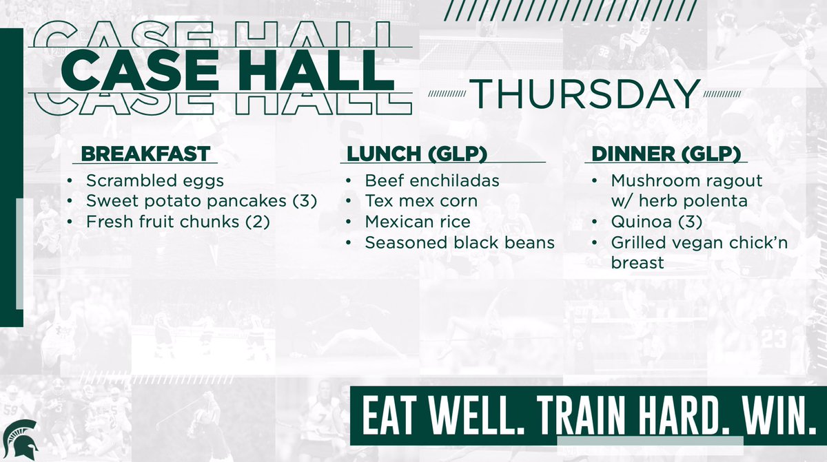 SpartansFuel's tweet photo. Heading to #CaseHall for a meal today? Here are a few fueling options for you! #SpartansFuel⛽️ https://t.co/AK2un6uShn