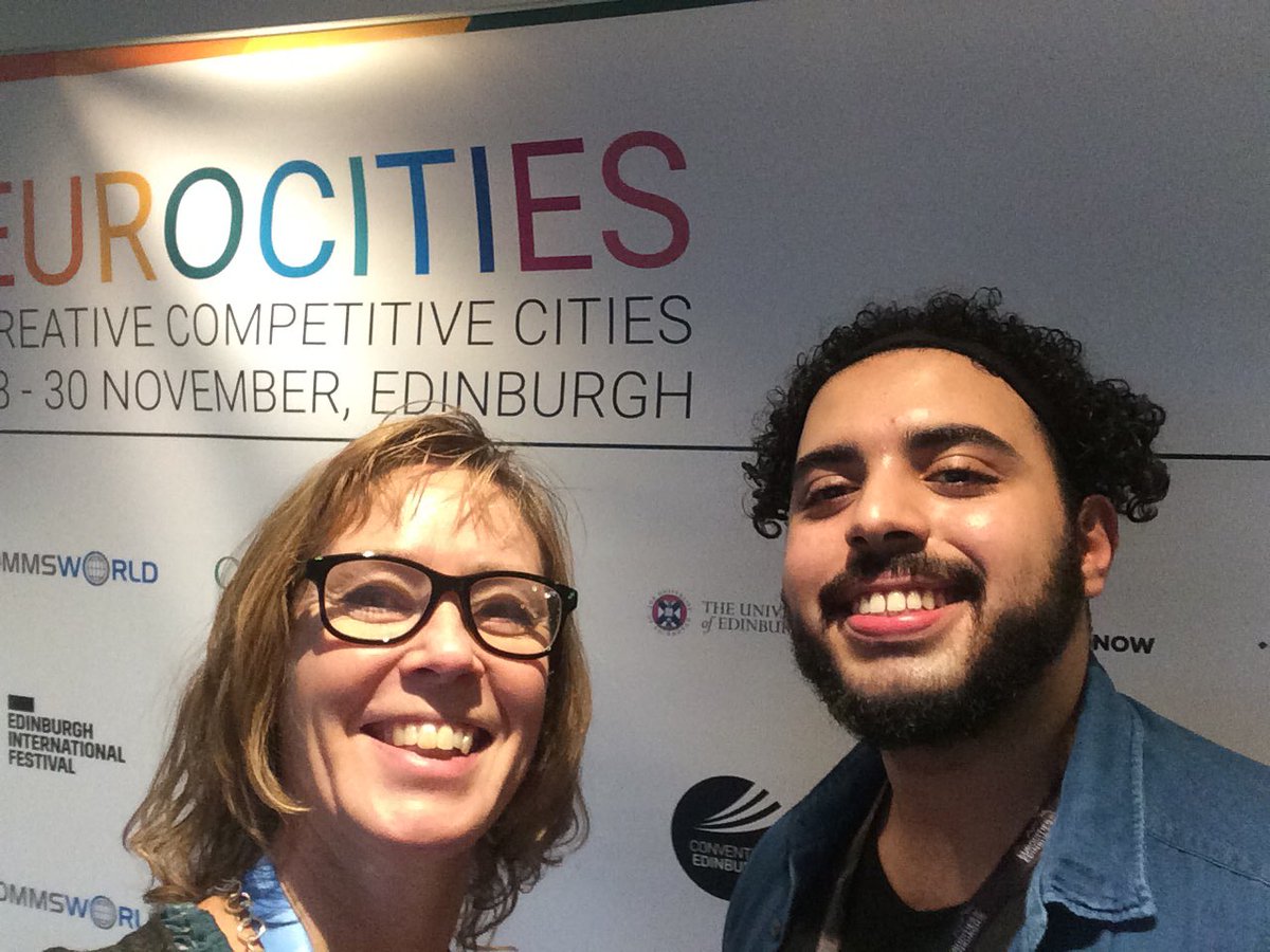 lornamacedin's tweet photo. @ScreenEdinburgh young film makers capturing @EUROCITIEStweet #EUROCITIES2018
#YAEDI2018
#YOYP2018 debate and fun, challenge and inspiration from politicians, young ambassadors, youth volunteers & delegates from across Europe. #EdinCreativeLearning @Edinburgh_CC Exciting times! https://t.co/zcFUF9boVO