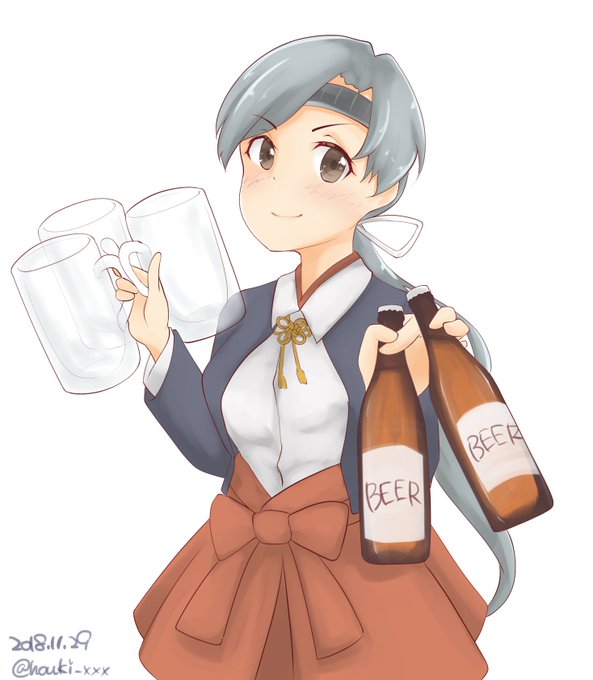 焼肉と聞いてお酒を用意する千歳おねぇ
#艦これ版深夜の真剣お絵描き60分一本勝負
#艦これ版真剣お絵描き60分一本勝負_20181129 