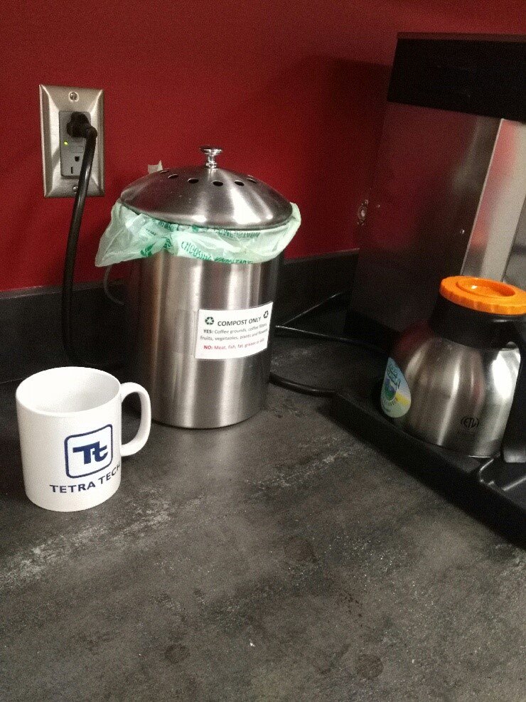 TetraTech's tweet photo. #DYK methane (CH4) is ~30x more potent than carbon dioxide (CO2) as a GHG? When organic waste breaks down separately from waste in a #composting bin, it creates CO2 rather than CH4. Our Pittsburgh office has been collecting compost since February! #competesavewin #sustainability https://t.co/NFPX0D17j9