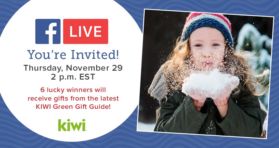 ellobodelacity's tweet photo. Are you ready to make your home happy, #healthy, & more #ecofriendly this holiday season? Join our #FacebookLive as we discuss the latest @KIWImagazine Winter issueβand the #GreenGiftGuide #Giveaway! RSVP here: https://t.co/4RpifRpp3V https://t.co/wXZMGMc6aj
