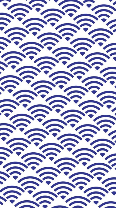 和柄とみせかけてWi-Fi柄です。 