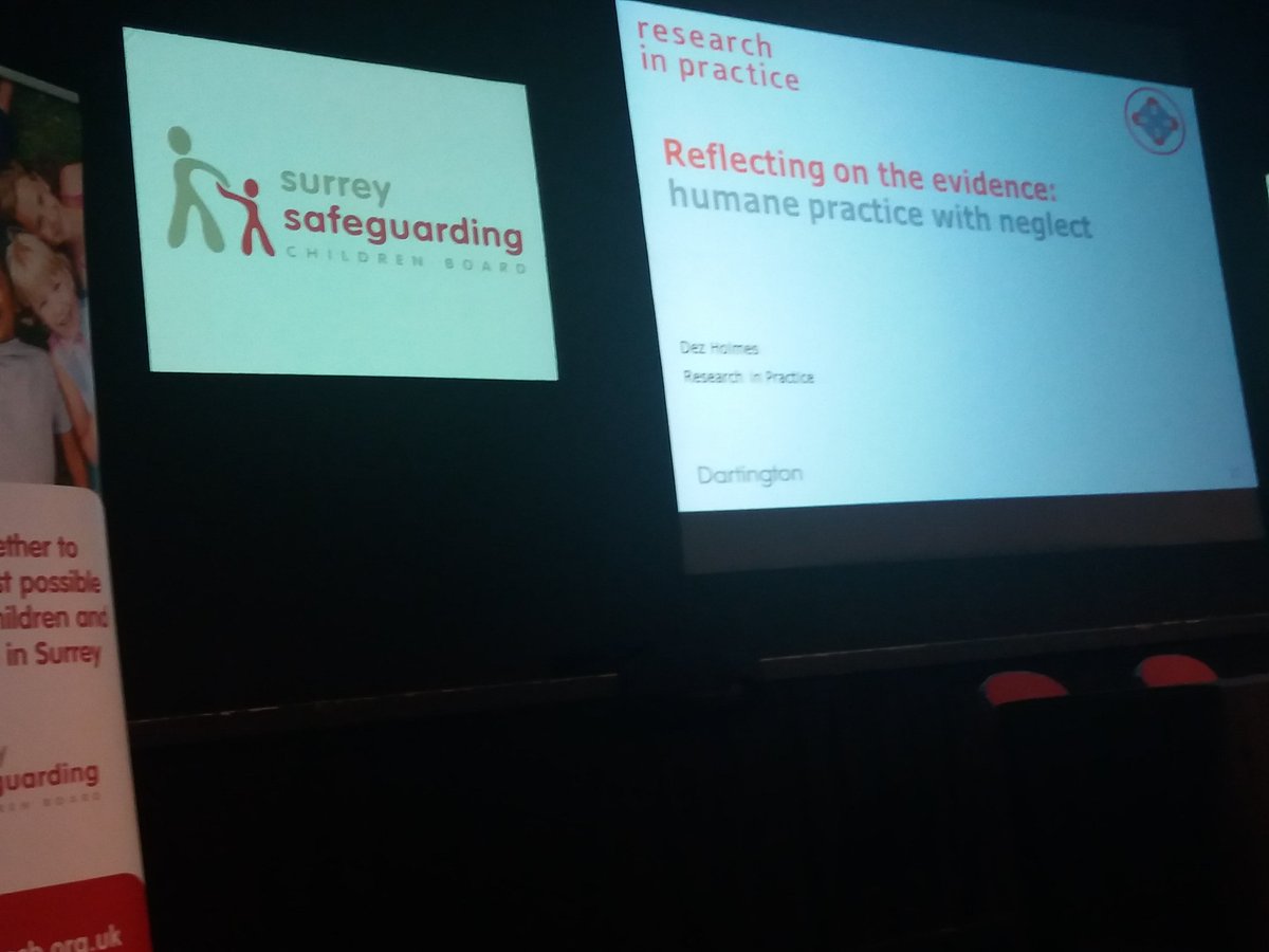 Great presentation by <a href="/dez_holmes/">Dez Holmes</a> at "Acting Early to Improve Outcomes for Children in Surrey" SSCB conference. Thank you for the great presentation! #neglect #families #youngpeople #researchinpractice
