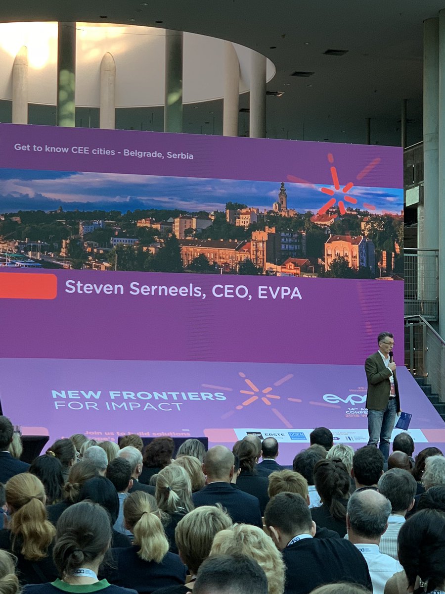 Launch of @_EVPA_ conference #EVPA18 #investing with or for #impact ? Social good is our futur
