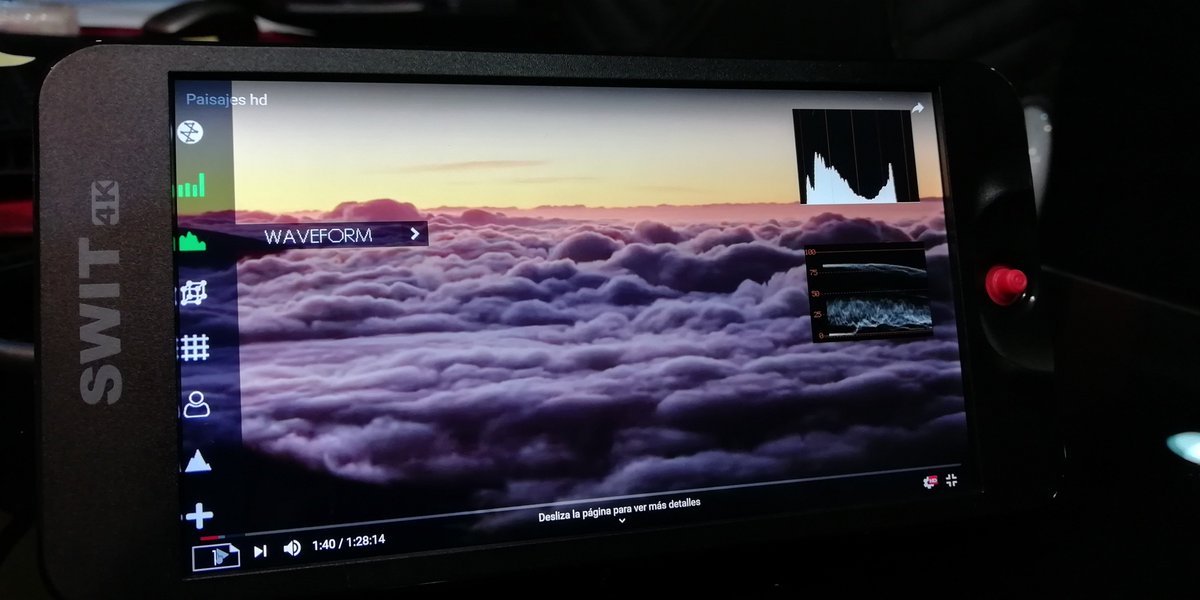 es_swit's tweet photo. Probando el nuevo CM-55C en https://t.co/T9iWGMc2pm. Maravilla que acepta 4K, fullhd, Luts, Histograma, vectorscopio,etc..y aun precio de fabula,https://t.co/nb7fh3y8JR #dslr #broadcastespana #4K #videoespana
#videospain  #videoproduction https://t.co/Hua74ItTnT