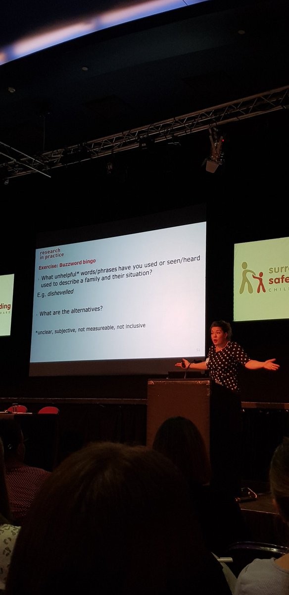 JulieSpeed6's tweet photo. Excellent presentations at the SSCB conference. Dez Research in Practice doing 'buzzword bingo'. Fantastic https://t.co/9S3IBbsXnk