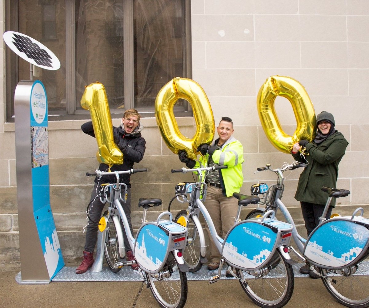 pogohbikes's tweet photo. JUSTED ANNOUNCED:

Pittsburgh’s 💯th Healthy Ride Station is in!!! And we're not done yet! 75 MORE to go.
 https://t.co/Wrmo15TtFd https://t.co/6fOvCK7KQw