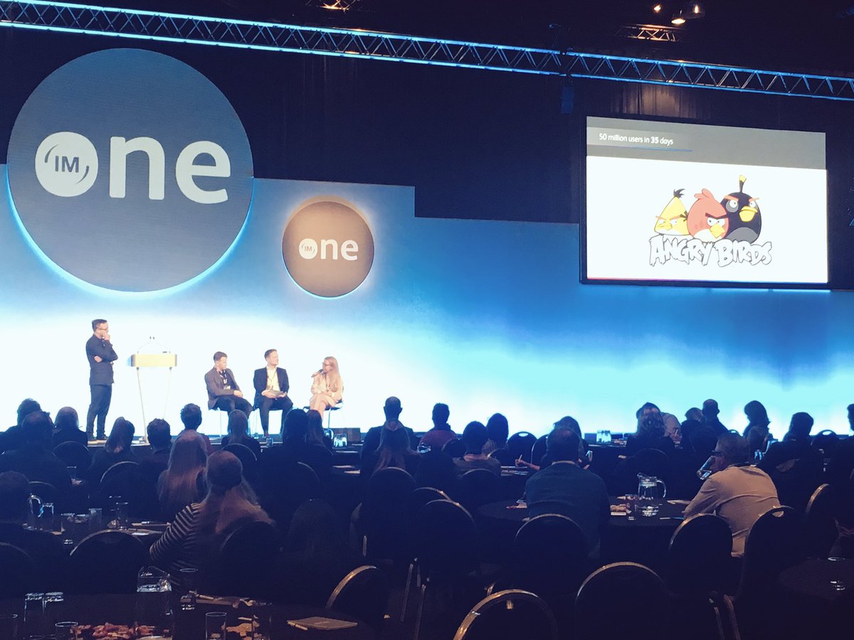 irwinmitchell's tweet image. Insight during our ‘Markets’ workshop into how we must remain ahead of the curve in an ever-changing world where digital media is booming. 

Fact of the day from this session - the Angry Birds game reached 50,000,000 users in just 35 days. #IMConference18