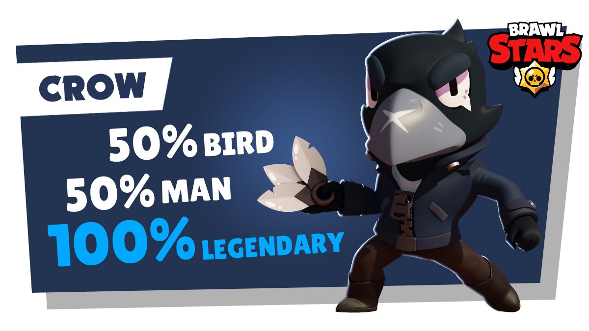 Brawl Stars On Twitter Introducing Crow He Is A Fast Moving Legendary Brawler Who Fires Poisoned Daggers - brawl stars how to use crow