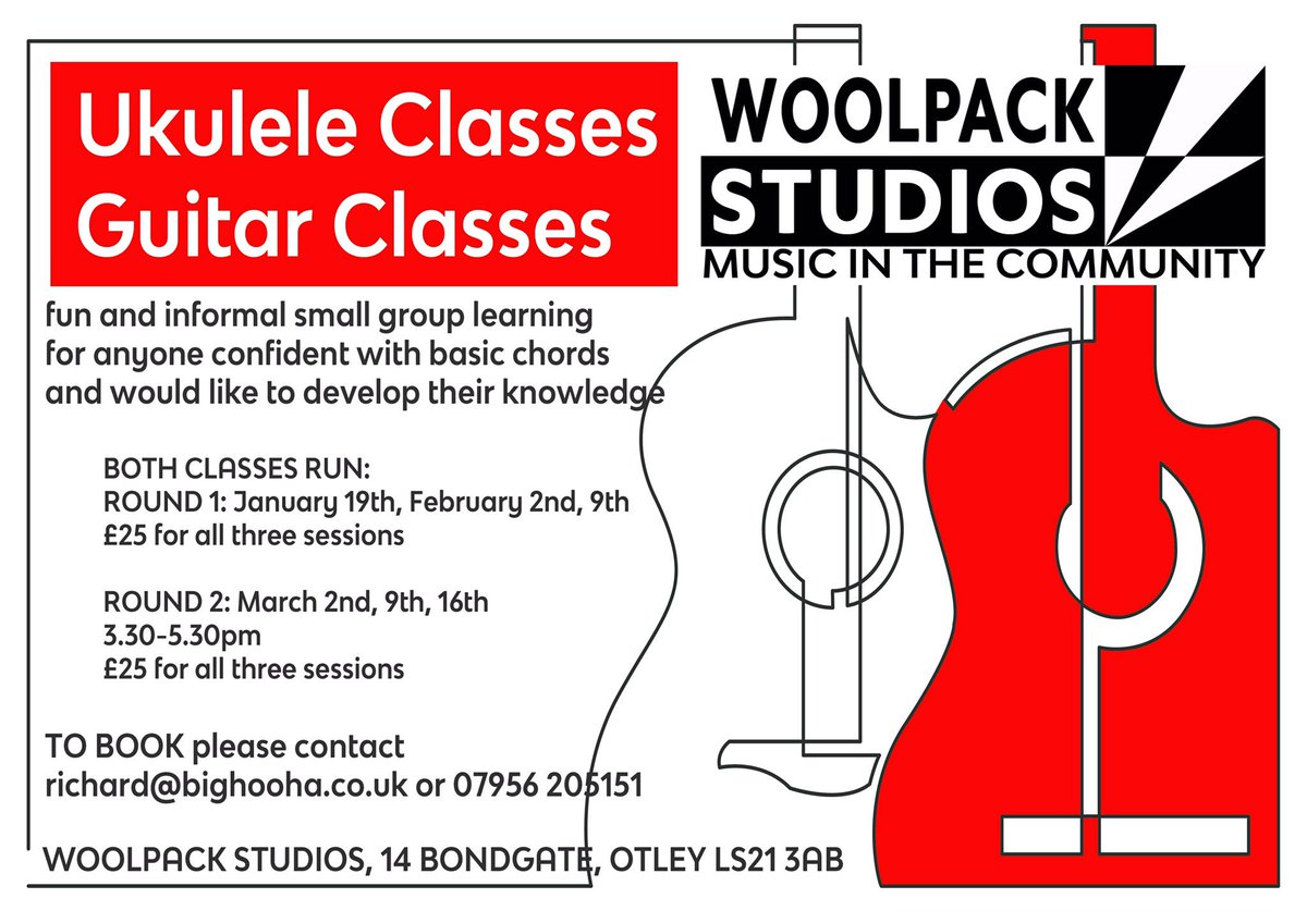 Guitar and Ukulele courses for improvers starts January 2019... come and learn in a fun, friendly and informal setting #music #community <a href="/visitotley/">Visit Otley</a> <a href="/OtleyBID/">OtleyBID</a> <a href="/ThisisIlkley/">This is Ilkley</a> <a href="/GuiseleyGazette/">Guiseley's Gazette</a> <a href="/wharfeobserver/">Wharfedale Observer</a> #guitar #ukulele #adultlearning