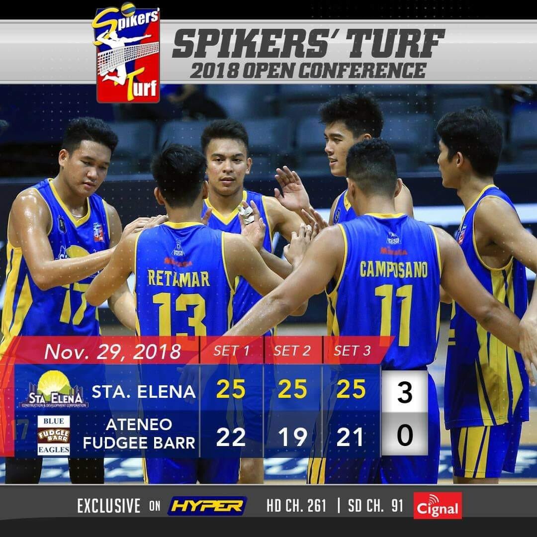 drahcirnai's tweet photo. Match results:
Sta Elena vs. Ateneo Fudgee Barr
25-22 25-19 25-21
Air Force vs. Team Fury
25-11 25-13 25-16
Cignal HD vs. Phil. Army
25-12 25-17 25-18
#SpikersTurfOnHyper
Ctto: Hyper https://t.co/Cyi9oxyDJv