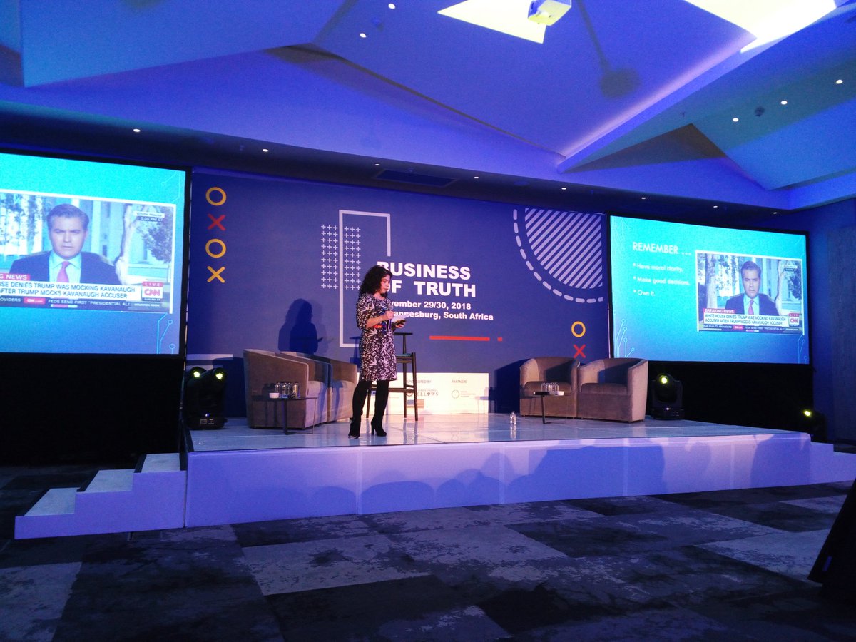 "Remember: have moral clarity, make good decisions and own it." @SamiraCNN #BusinessOfTruth 

@truthbiz_africa