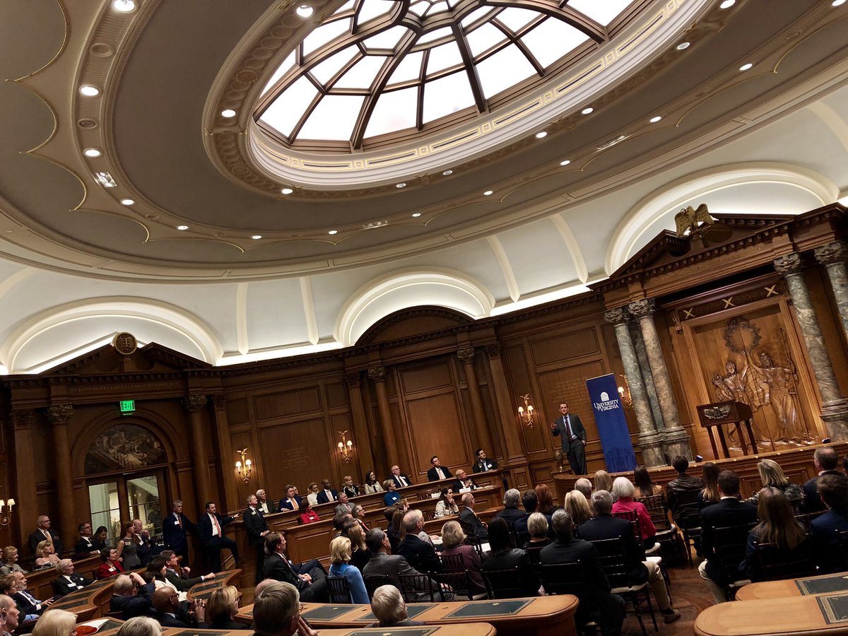 ProfJimRyan's tweet photo. What a terrific evening in Dallas last night, meeting over 150 alumni with a Texas sized love of @UVA. To our Dallas Hoos, thanks for coming out, participating in #OursToShape, and hosting me at the very Jeffersonian and thus rather familiar Pavilion at Old Parkland. https://t.co/gHggkwOoHG