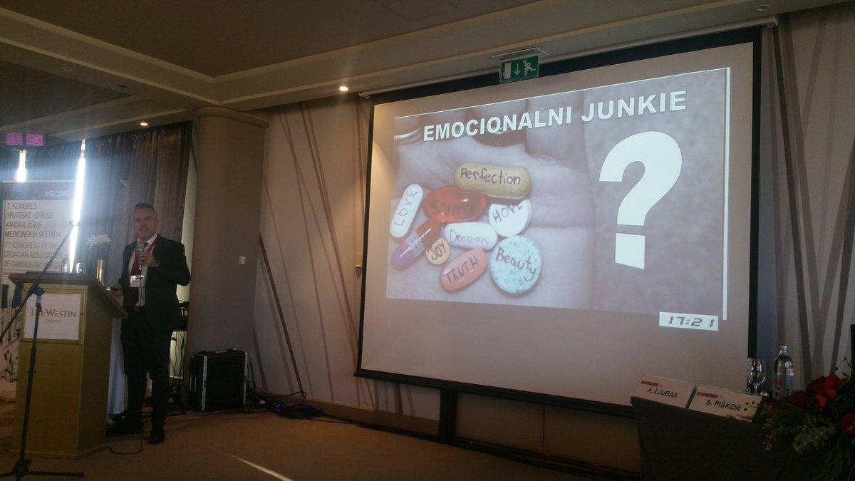 EkateriniL's tweet photo. We are all emotional junkies including our patients...#openinglecture #CroatianCardiologyCongress #escardio #ACNAP @cvnurselin https://t.co/UsdmMgHzdD