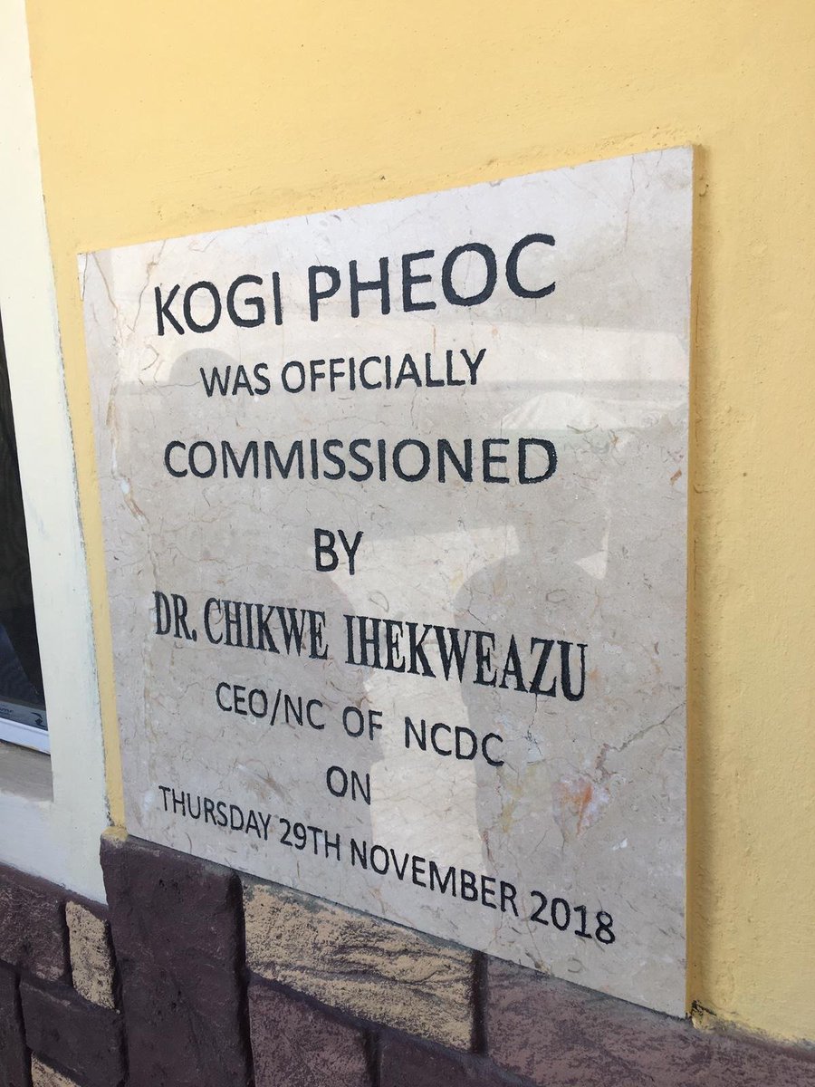 NCDCgov's tweet photo. Today, we reach yet another milestone with our #StatePHEOC project, with the establishment of @KogiPHEOC supported by @ooasWAHO. The Kogi State Public Health Emergency Operations Centre is now officially launched by DG NCDC @Chikwe_I. https://t.co/oAR5dwAw6d
