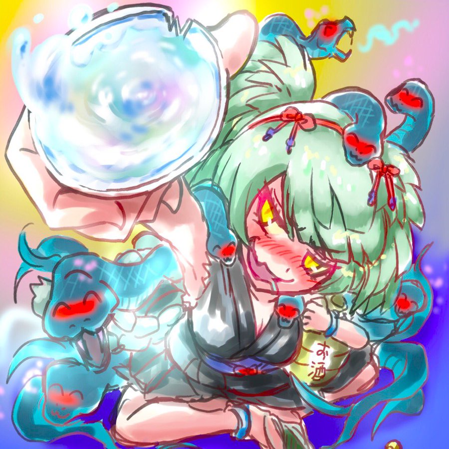 シフォン けものオエカキ けものフレンズ ヤマタノオロチ イラスト T Co Gjjtgzgom5 Twitter