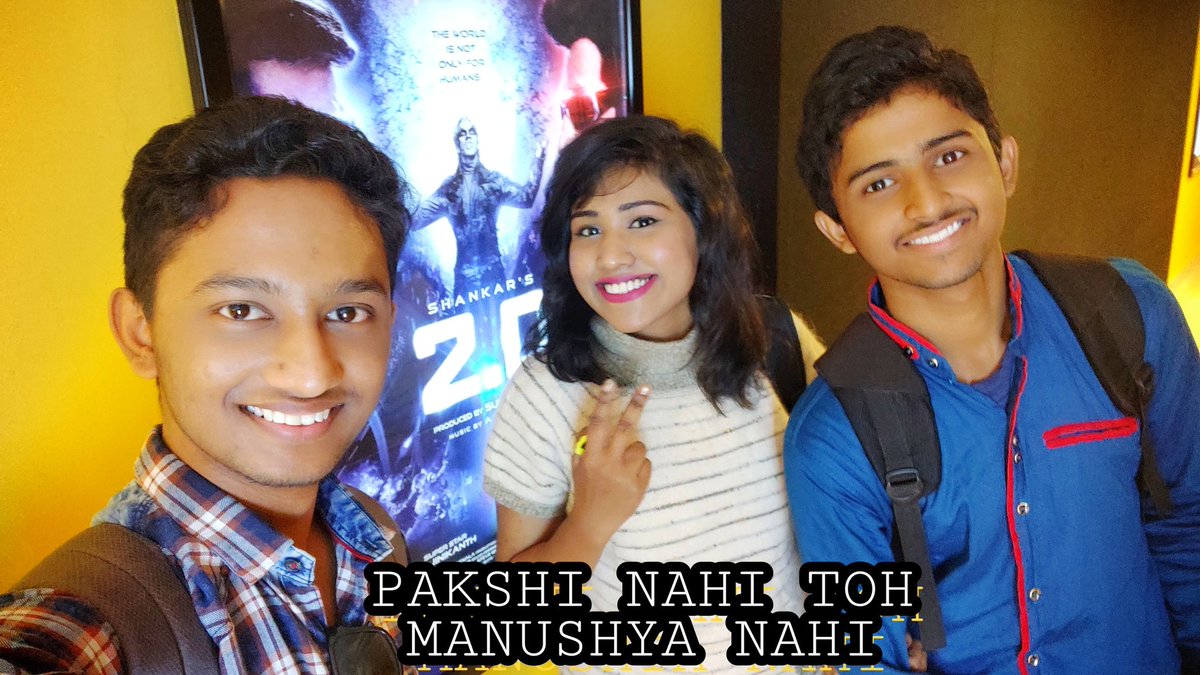 TheArghya's tweet photo. Bcoz this world is not onJy for humans! #2PointOFromToday.Catch it IN CINEMAS
#amazing_movie_enjoyed_with_sis_and_bro.๐ฅ๐ฅ #2Point0FromToday @2Point0movie #Robot2Point0 #Robot2Point0Trailer #2Point0 #2Point0Trailer #2Point0Teaser #RajniKant #Superstar @iamAmyJackson @akshaykumar https://t.co/wlkK8aYrd1