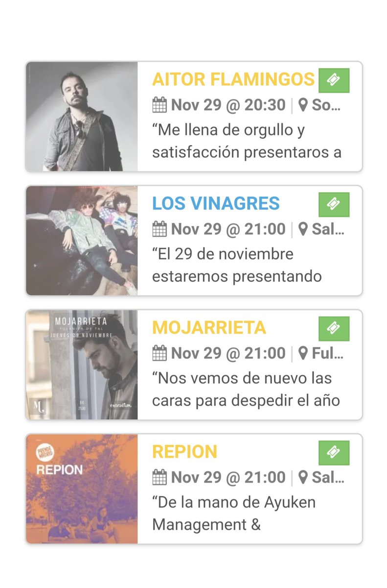 emergentes_es's tweet photo. ¿Sin planes para hoy? ¡No te pierdas los conciertazos de hoy! #ConciertosRecomendados
Más info en: https://t.co/AeNi7iuFoe 🎶 https://t.co/IKmdGSvbE5