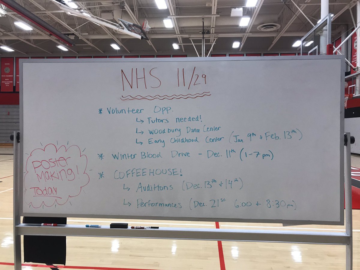 If you missed the meeting! Go to stillwaternhs.wordpress.com for more information about these opportunities.