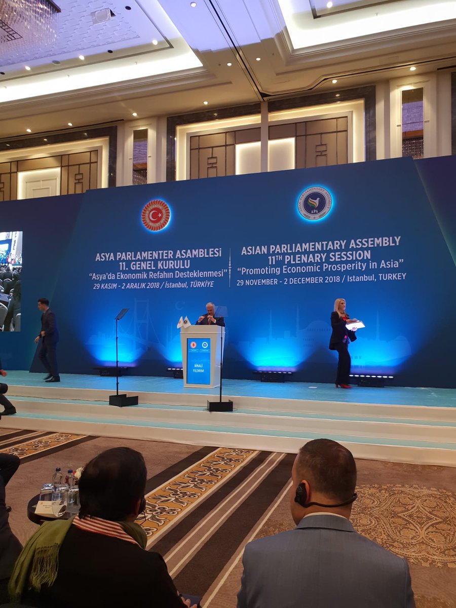 OsmanGulacarTR's tweet photo. 1-) Türkiye-İran Parlementolar Arası Dostluk Grubu Başkanı olarak Asya Parlementer Asamblesi toplantısına katıldık. 
Asamblenin ilk gününde TBMM Başkanımız Sayın Binali Yıldırım konuşmalarını gerçekleştirdiler. https://t.co/NNjazYOMRY