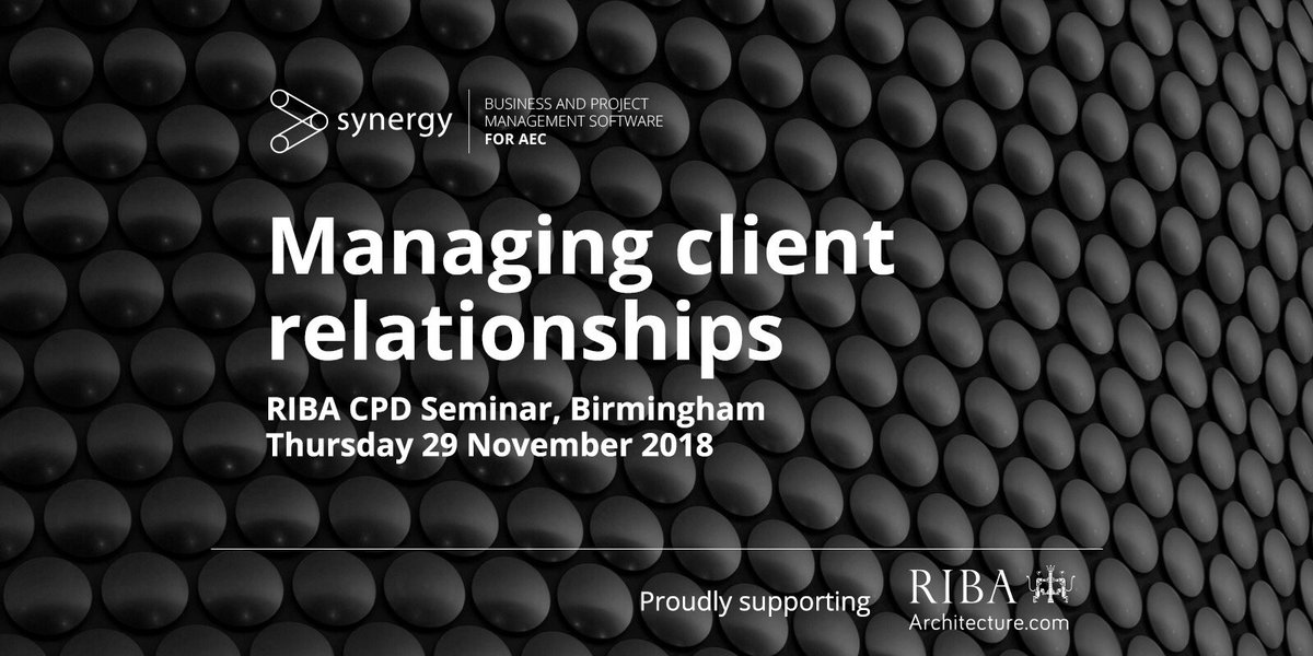 totalsynergy's tweet photo. We’re in Birmingham today sponsoring the @RIBA #CPD session: Win, Retain, Repeat.
#moretimeforclients #moretimefordesign https://t.co/g9Wh4kM8tN