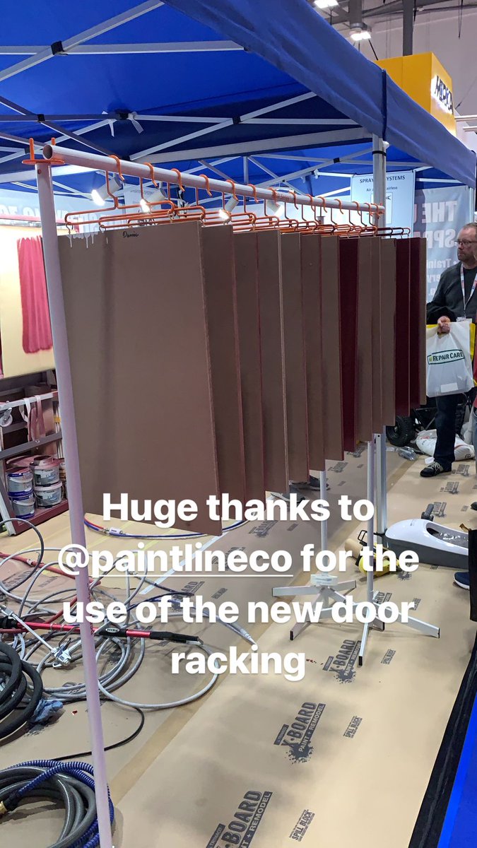 ptechacademy's tweet photo. The door system we used on the Sprayzone was new to the UK from @paintlineco This was perfect for the door challenge! #sprayingmakessense #sprayzone https://t.co/X5JZcod80j
