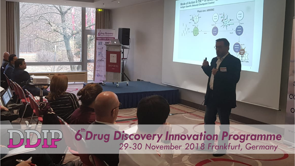 WorldBI_Uk's tweet photo. Geert C. Mudde of OncoQR ML GmbH presenting on Next Generation Immune-Therapy Tumour Specific Control of Immune Checkpoints.
#6thDrugDiscoveryConference #Eventongoing #liveevents #Frankfurt #Germany
#WorldBI
#PerfectionWhatWeDeliver https://t.co/Z9HMByYR7O