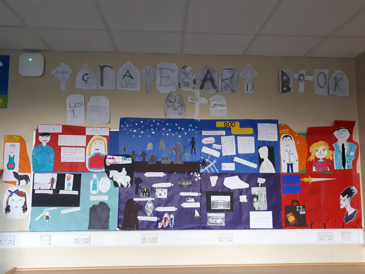 Great work by 2.1 on "The Graveyard Book" by Neil Gaiman. #thegraveyardbook #neilgaiman <a href="/stbenedictsren/">St Benedict's High School</a>