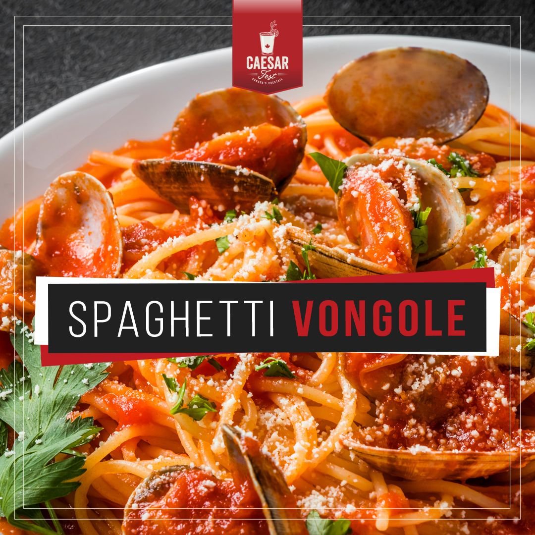 Tried, tested and true, this Spaghetti Vongole recipe from <a href="/My_Recipes/">MyRecipes</a> is great for Fall and reminds us of the original reason why Walter Chell created the wonderful Caesar cocktail to begin with! Bon Appétit. bit.ly/2R0tZXn #CAESARTHEMOMENT #CaesarFest #Recipes